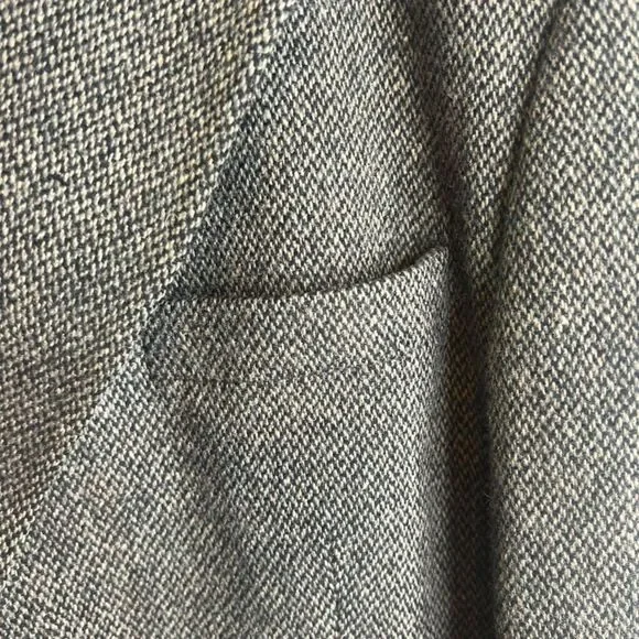 Croft & Barrow Tweed Wool Blend Single Breasted Blazer Jacket Size 44L - Picture 11 of 12